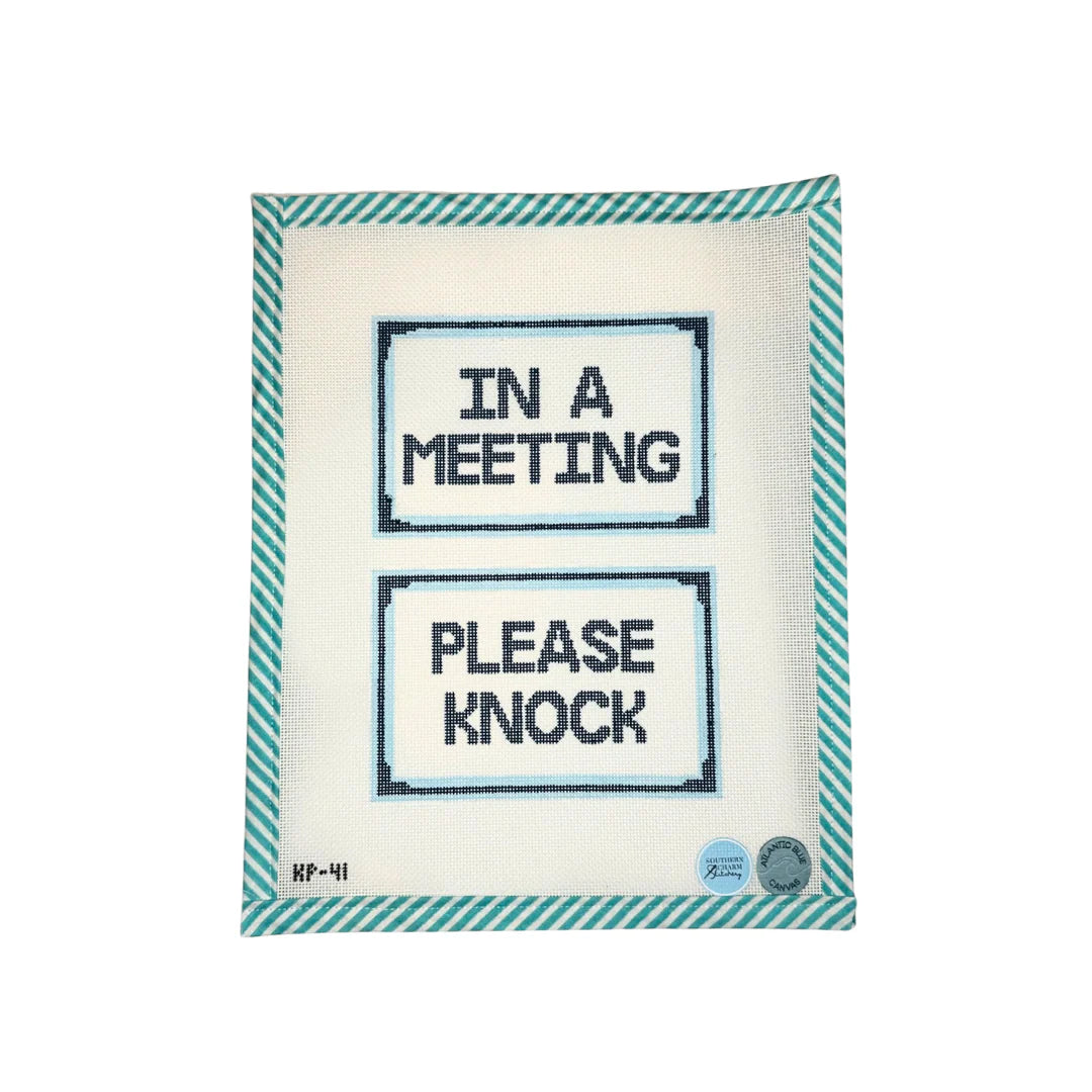 In a Meeting, Please Knock