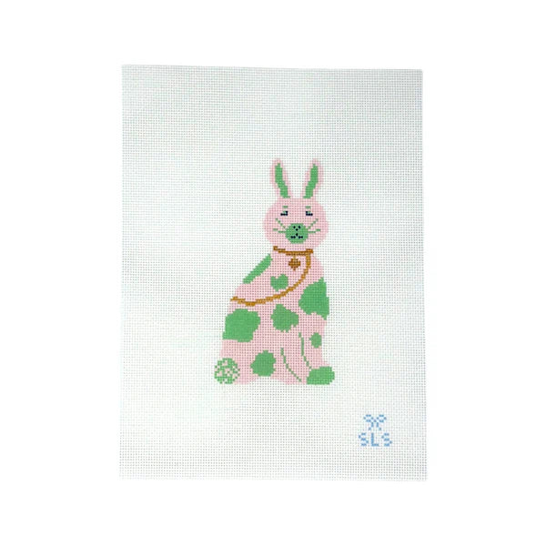 Chinoiserie Bunny-Pink/Green