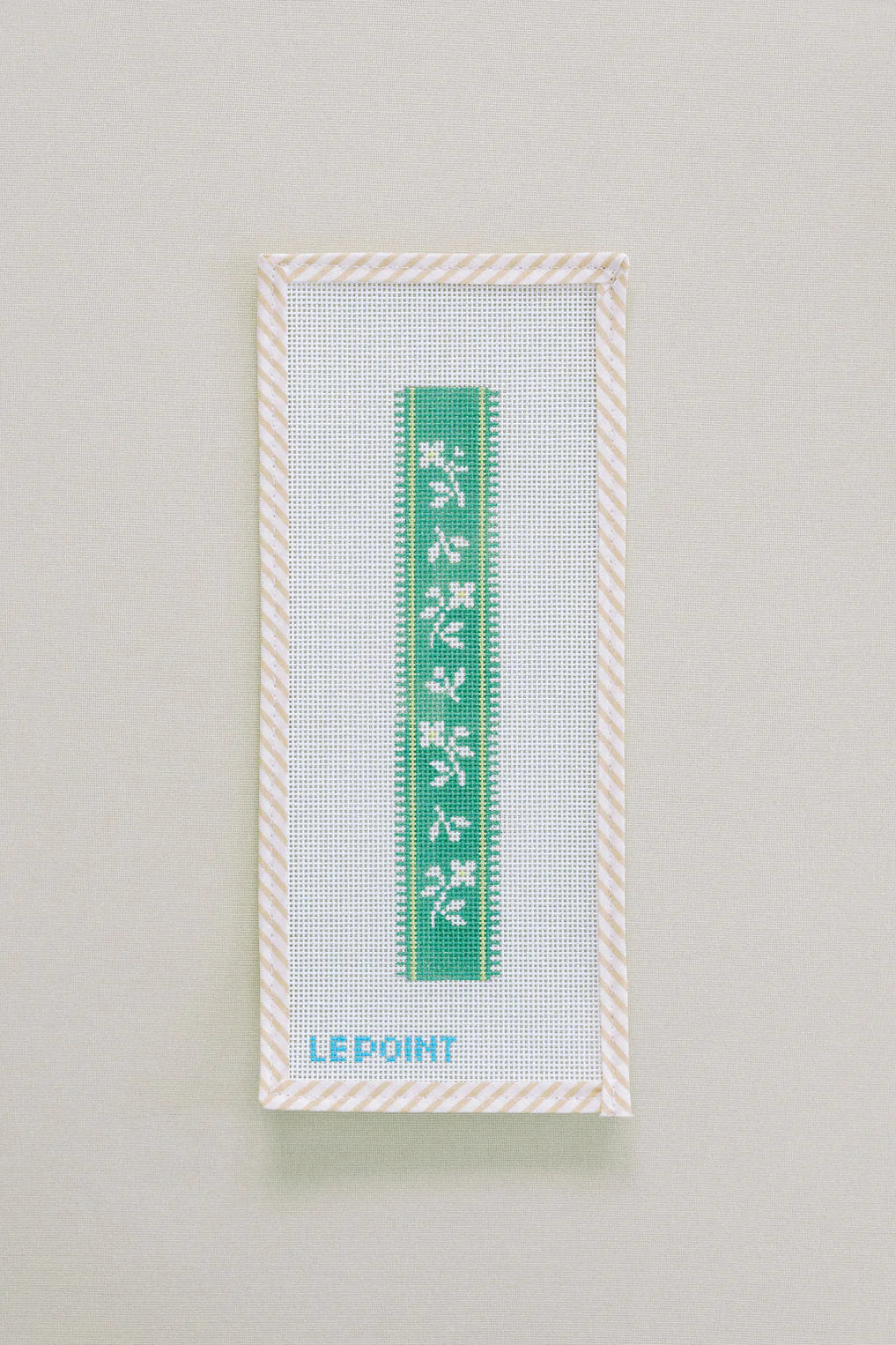 French Ribbon Keychain-Green