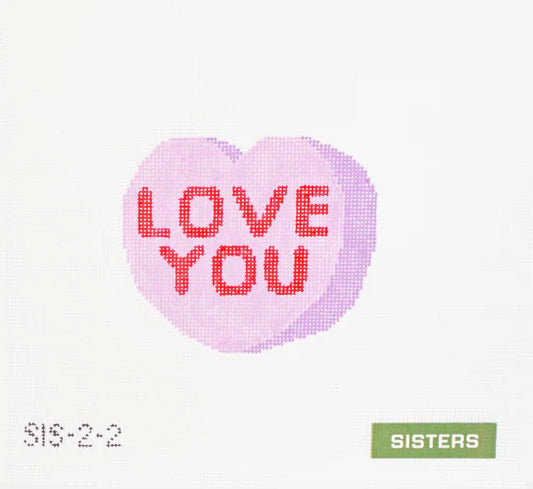 Purple Conversation Hearts