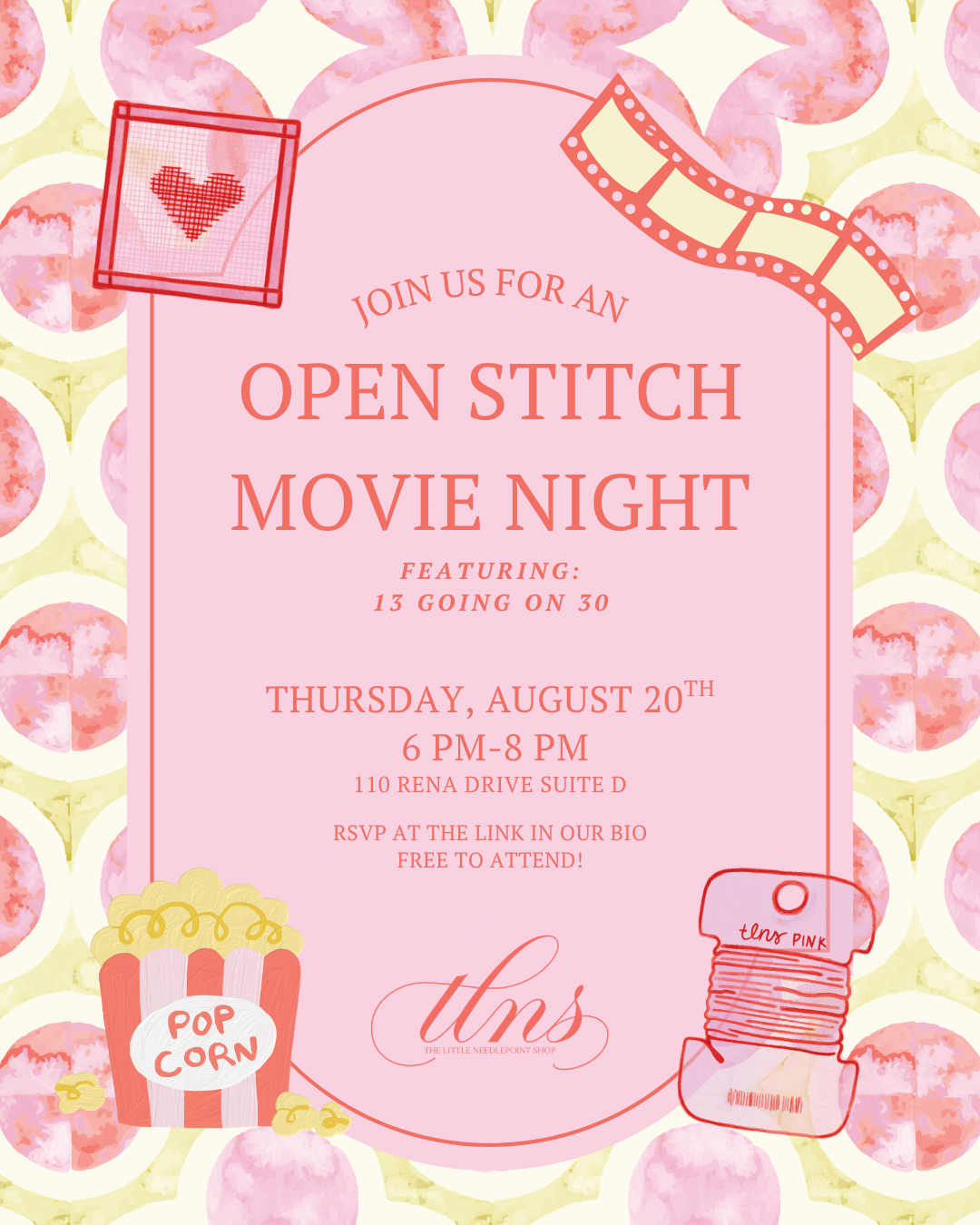 Open Stitch Movie Night - August 20