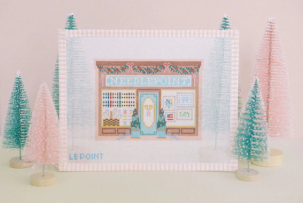 Christmas Village-Needlepoint Shop
