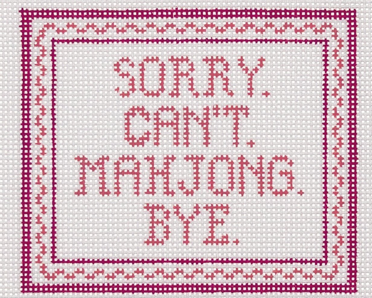 Sorry. Can't. Mahjong. Bye.