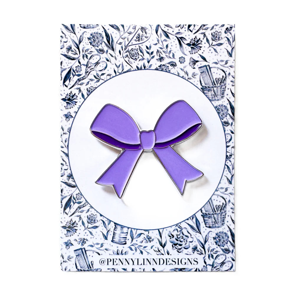 Purple Bow Needle Minder