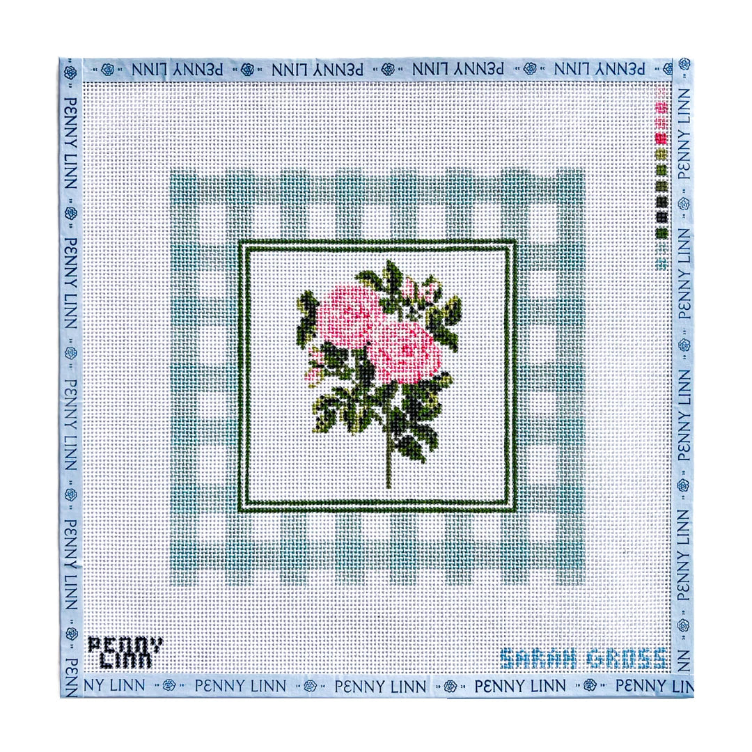 Gingham Botanical-Roses
