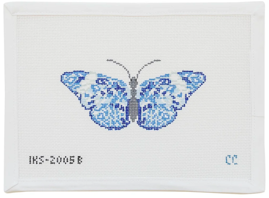 Blue Chinoiserie Butterfly Ornament