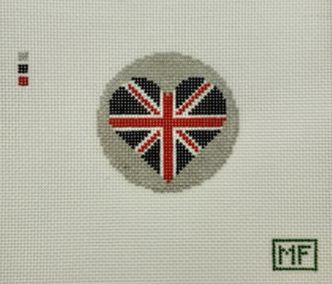 Heart Flag Mini-United Kingdom
