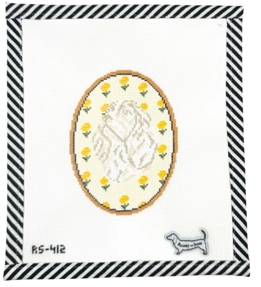 The Cavalier King Charles Spaniel Flower Cameo