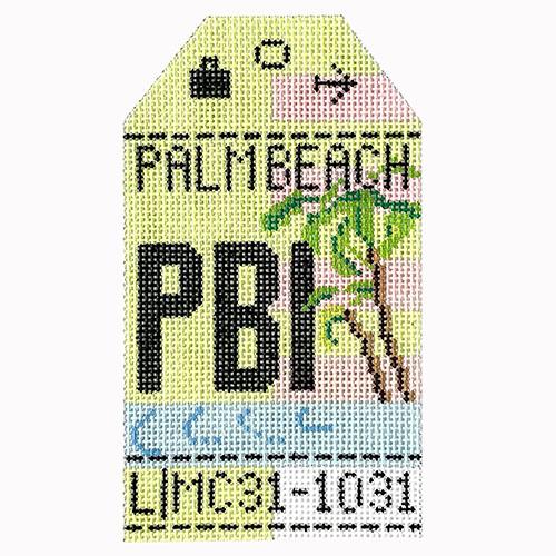 Palm Beach Retro Travel Tag