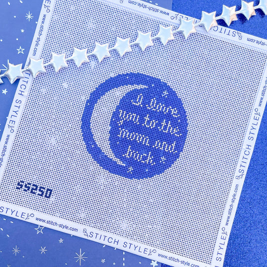 I Love You to the Moon (w/ stitch guide)