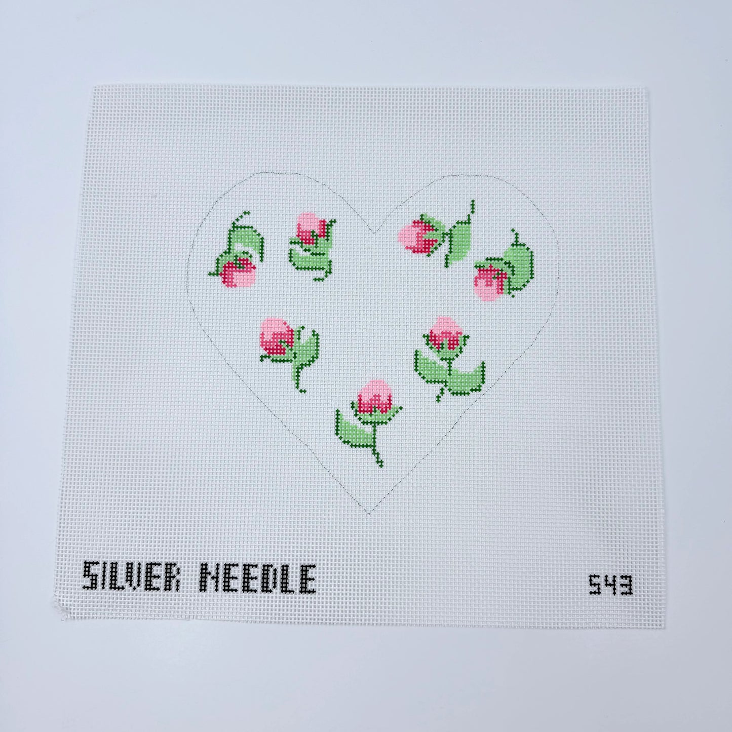 Rosebud Heart Pillow