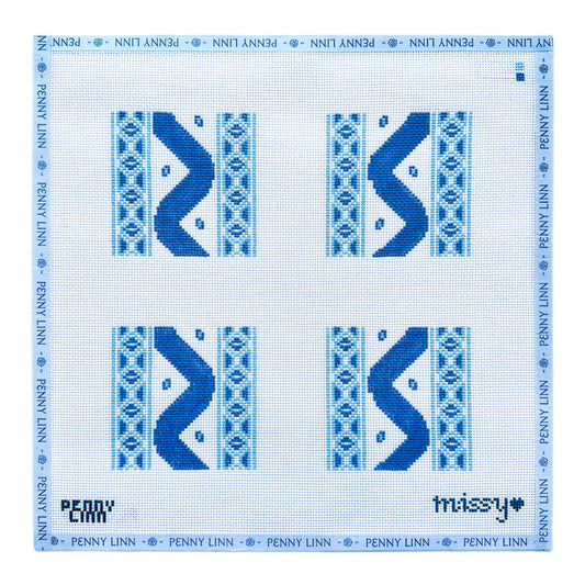 Ikat Coaster Set (Blue)