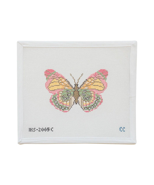 Pink Green Butterfly Ornament