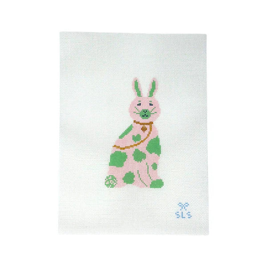 Chinoiserie Bunny-Pink/Green