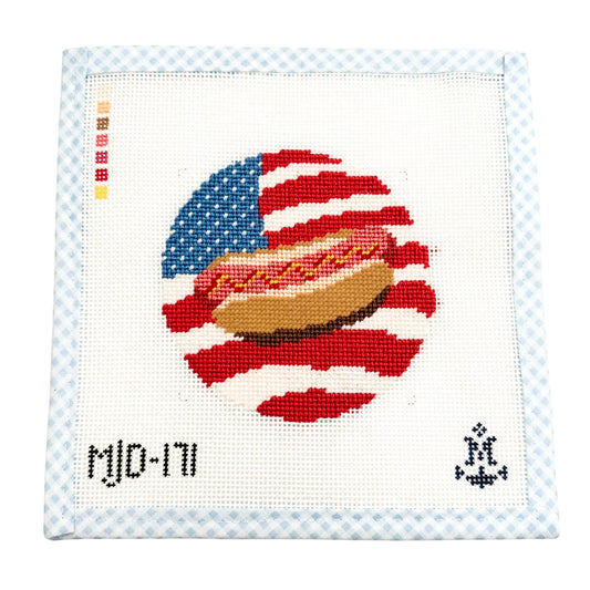 American Flag Hot Dog