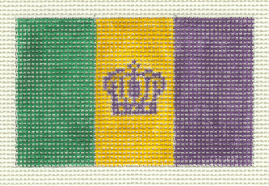 Mardi Gras Flag-Large
