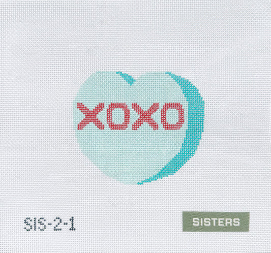 Teal Conversation Hearts