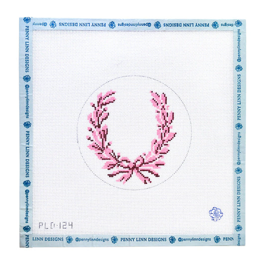 Bow Wreath Crest-Pink