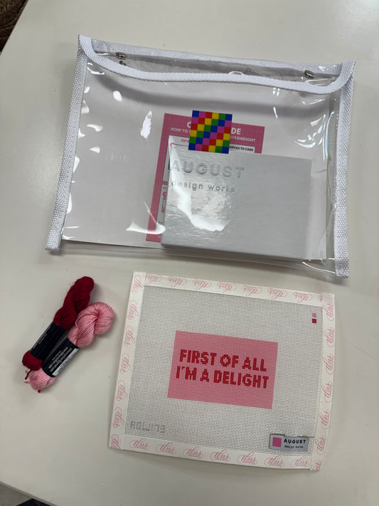 Needlepoint Paperweight Kit: I’m A Delight