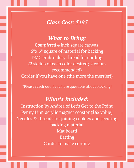 Square Coaster Finishing Class - May 30
