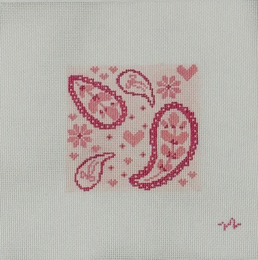 Pink Paisley Square