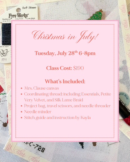Stitch of the Month: Christmas in July