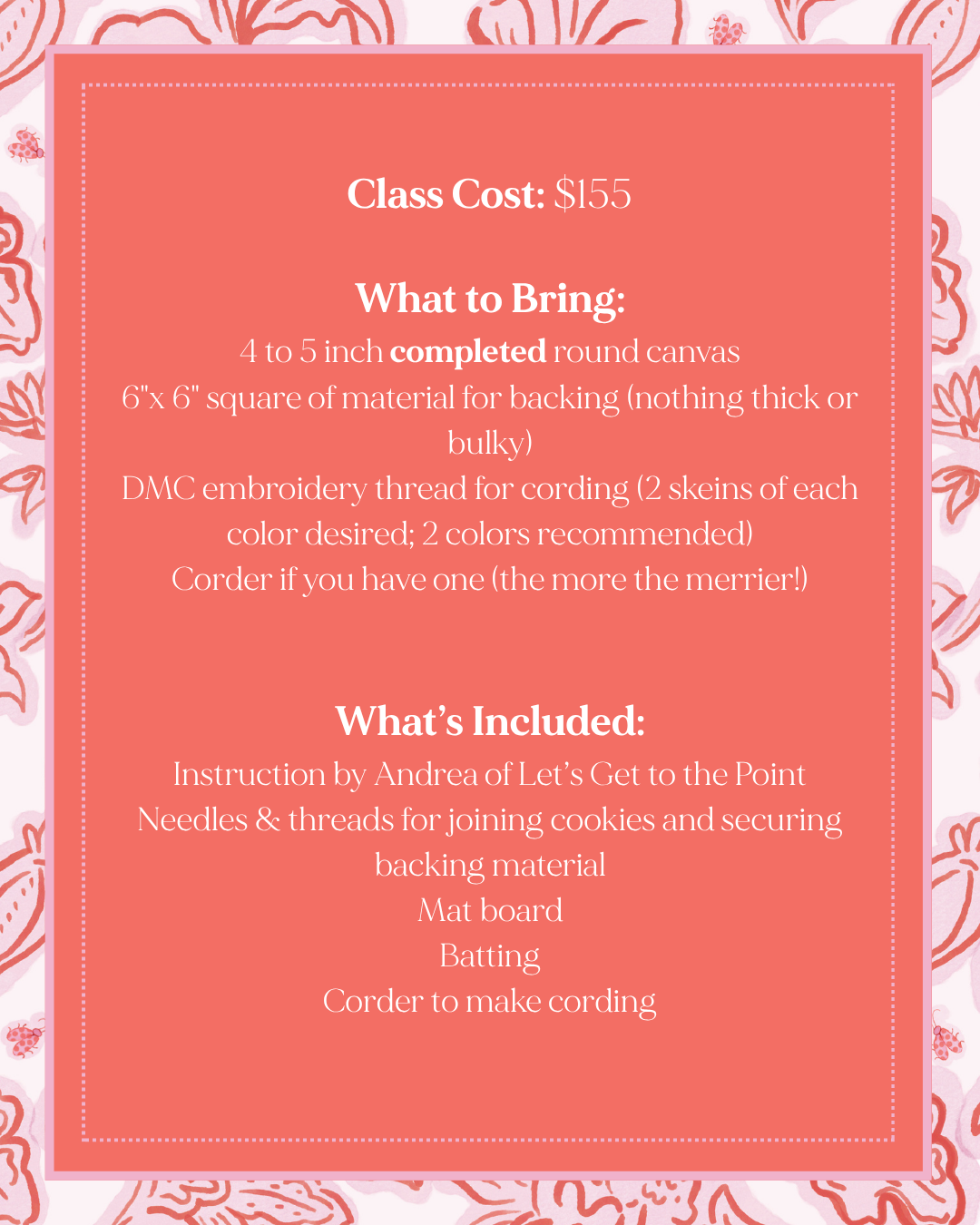 Round Finishing Class - August 29