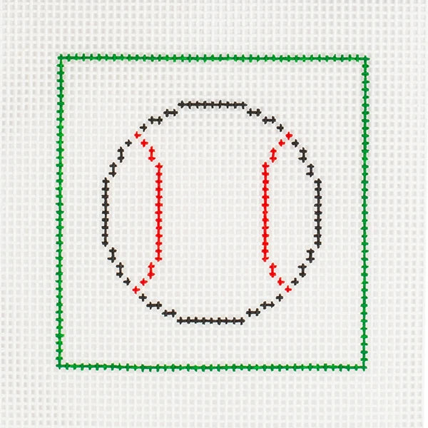 DeElda Beginner Needlepoint Kit-Baseball