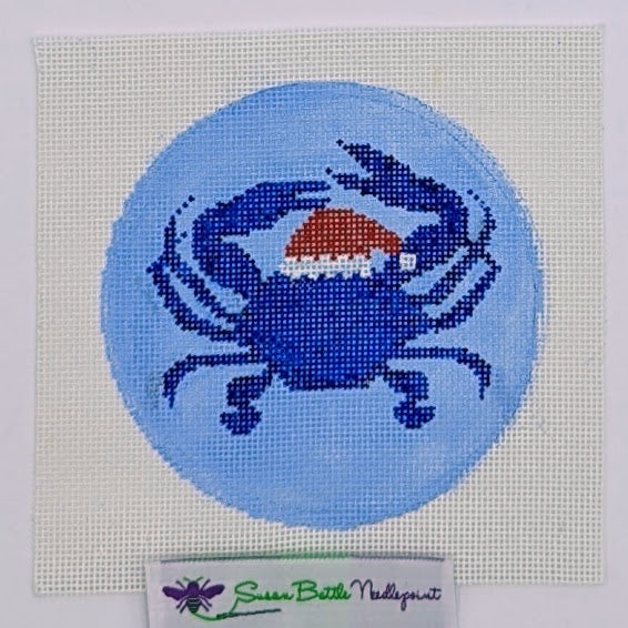Blue Crab in a Santa Hat