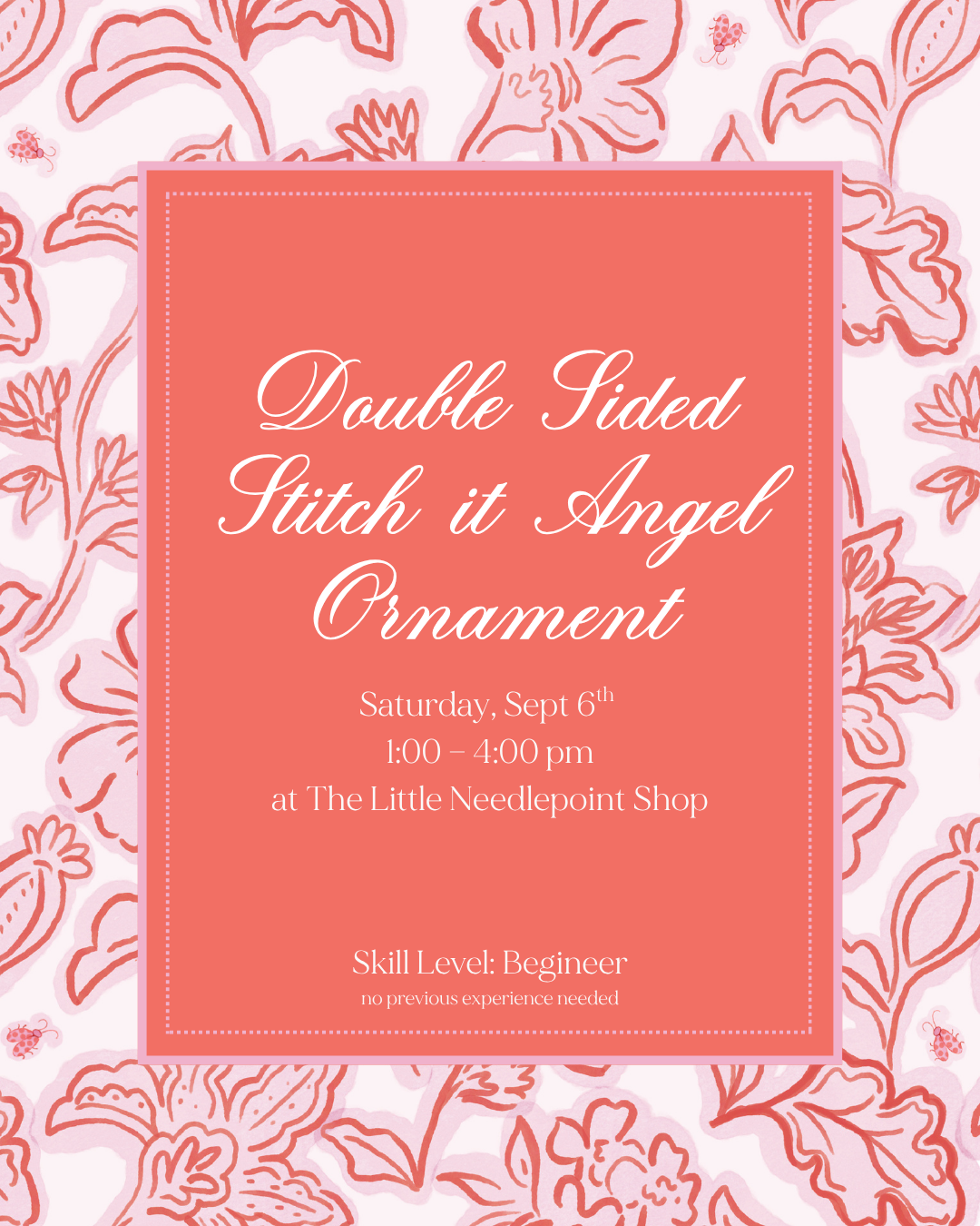Double Sided Stitch-It Angel Finishing Class - September 6