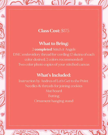 Double Sided Stitch-It Angel Finishing Class - September 6