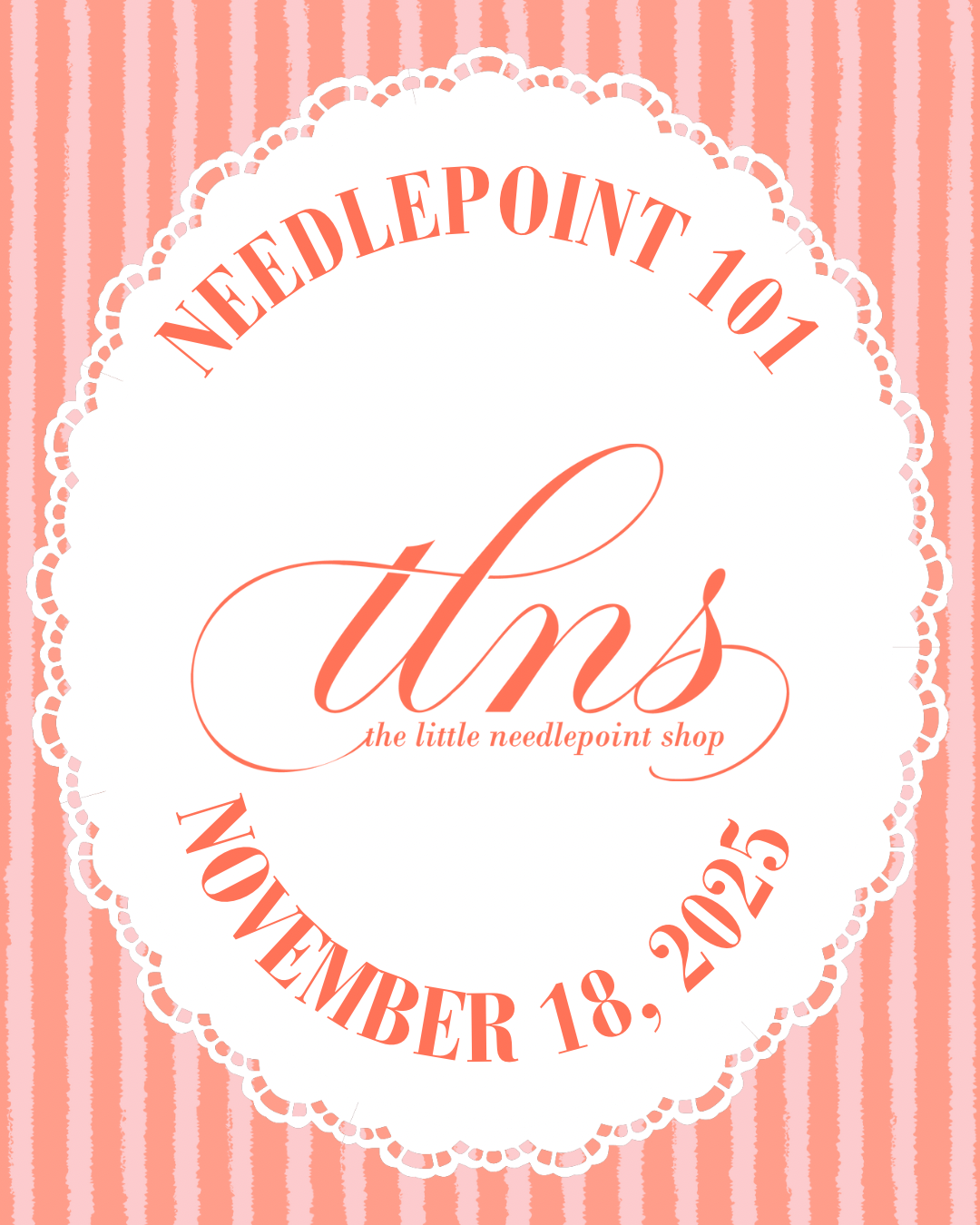 Needlepoint 101 - November 18 at 6PM