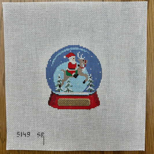 Snow Globe-Santa Riding Reindeer