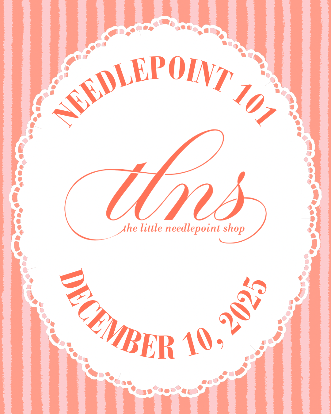 Needlepoint 101 - December 10 at 6PM