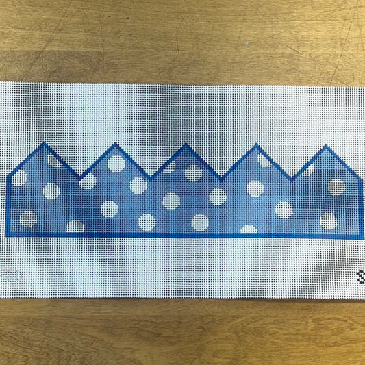 Birthday Crown-Blue Dots