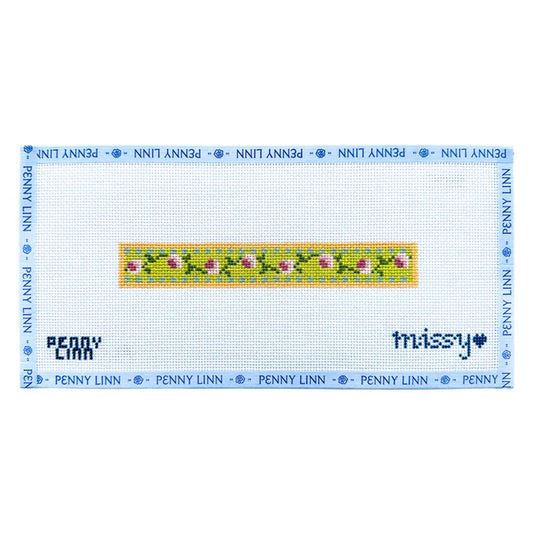 Checkered Rose Fob-Pink