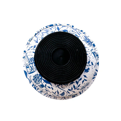 Blue Needlepoint Print Magnetic Ort Bowl