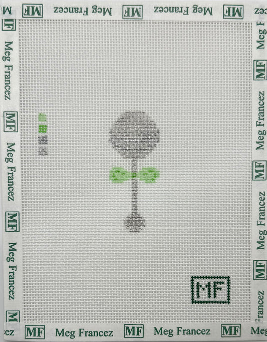 Silver Baby Rattle Mini