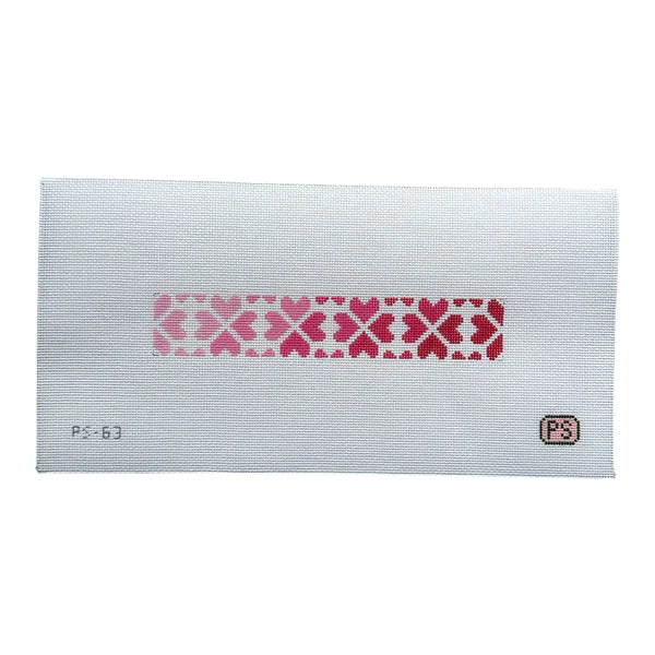 Ombré Heart Floral Key Fob