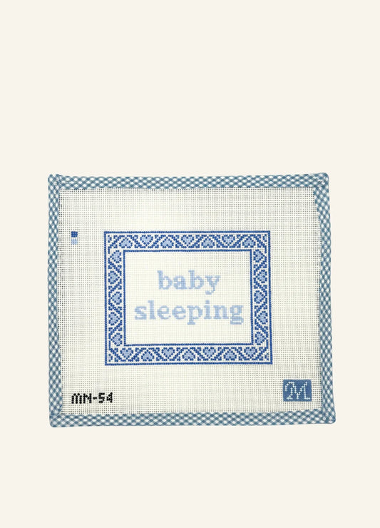 Baby Sleeping-Blue Hearts