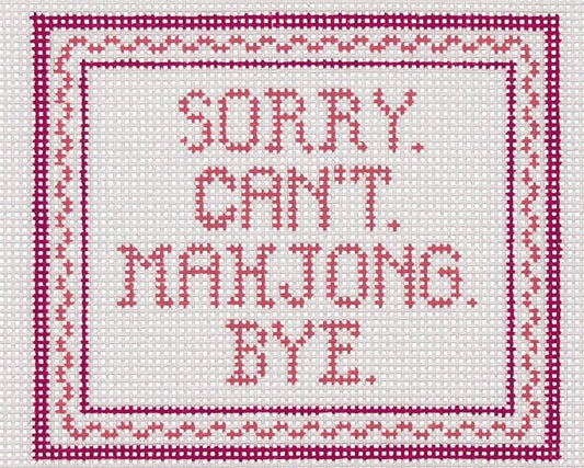 Sorry. Can't. Mahjong. Bye.