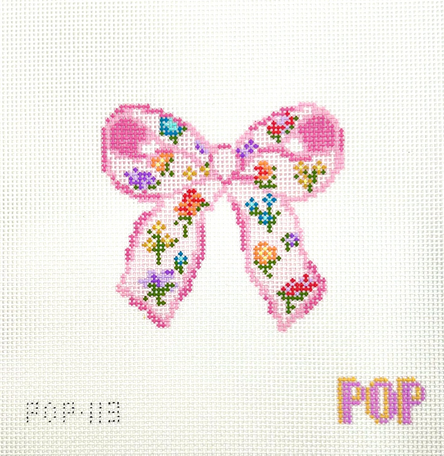 Floral Print Bow-Pink