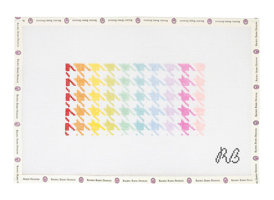 Ombre Houndstooth-Rainbow