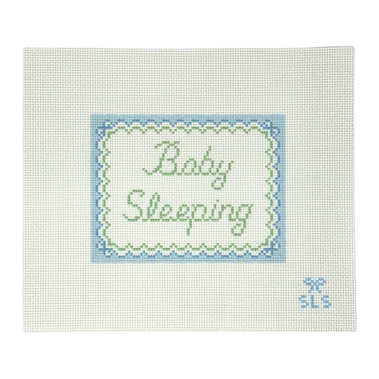 Baby Sleeping Blue Bows