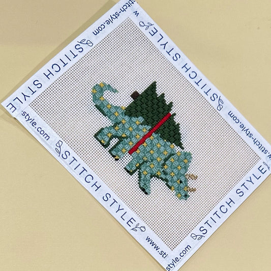 Christmas Dinosaur-Triceratops
