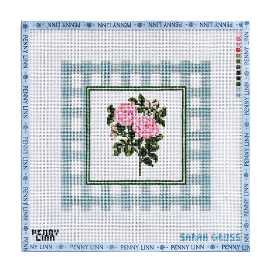 Gingham Botanical-Roses