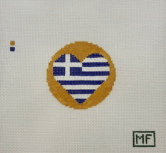 Heart Flag Mini-Greece