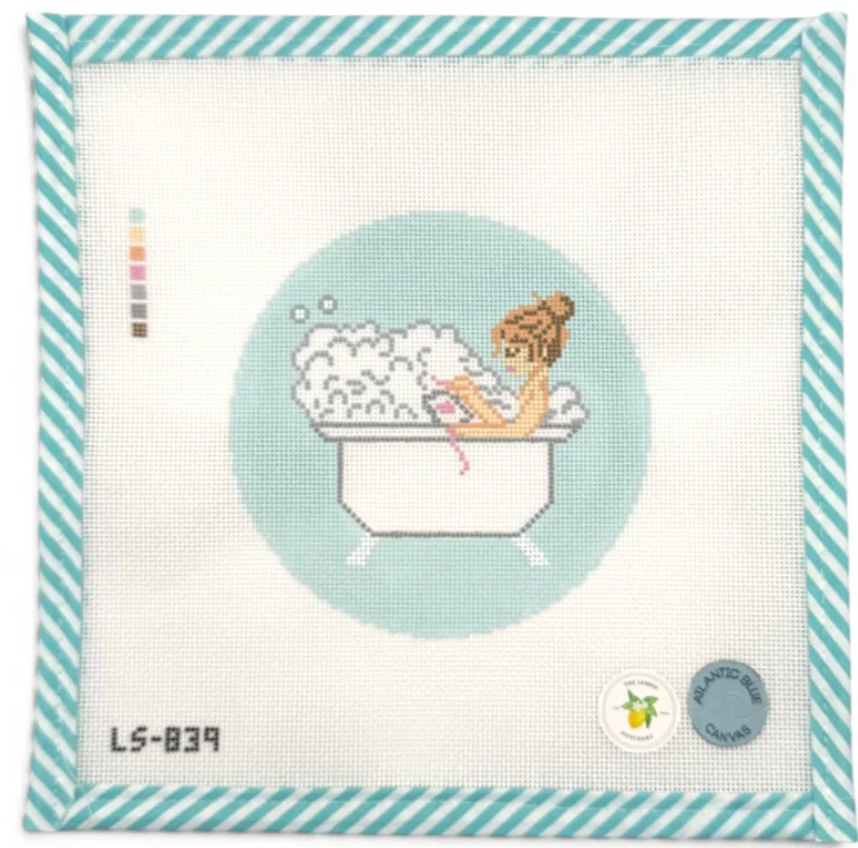 Bathtub Needlepointing