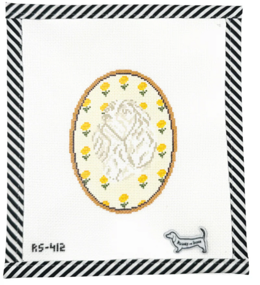 The Cavalier King Charles Spaniel Flower Cameo
