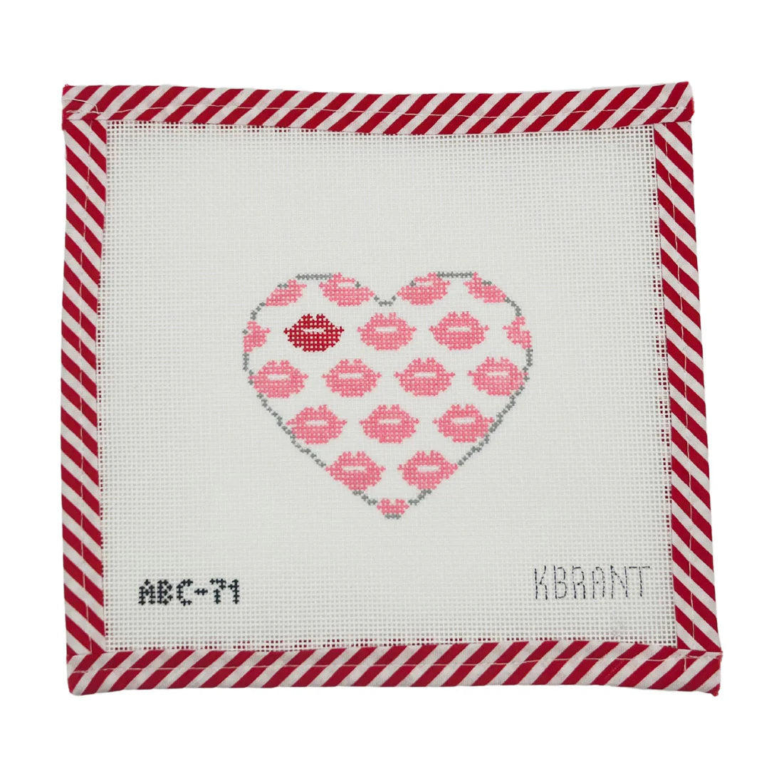 Lips & Kisses Heart-Pink